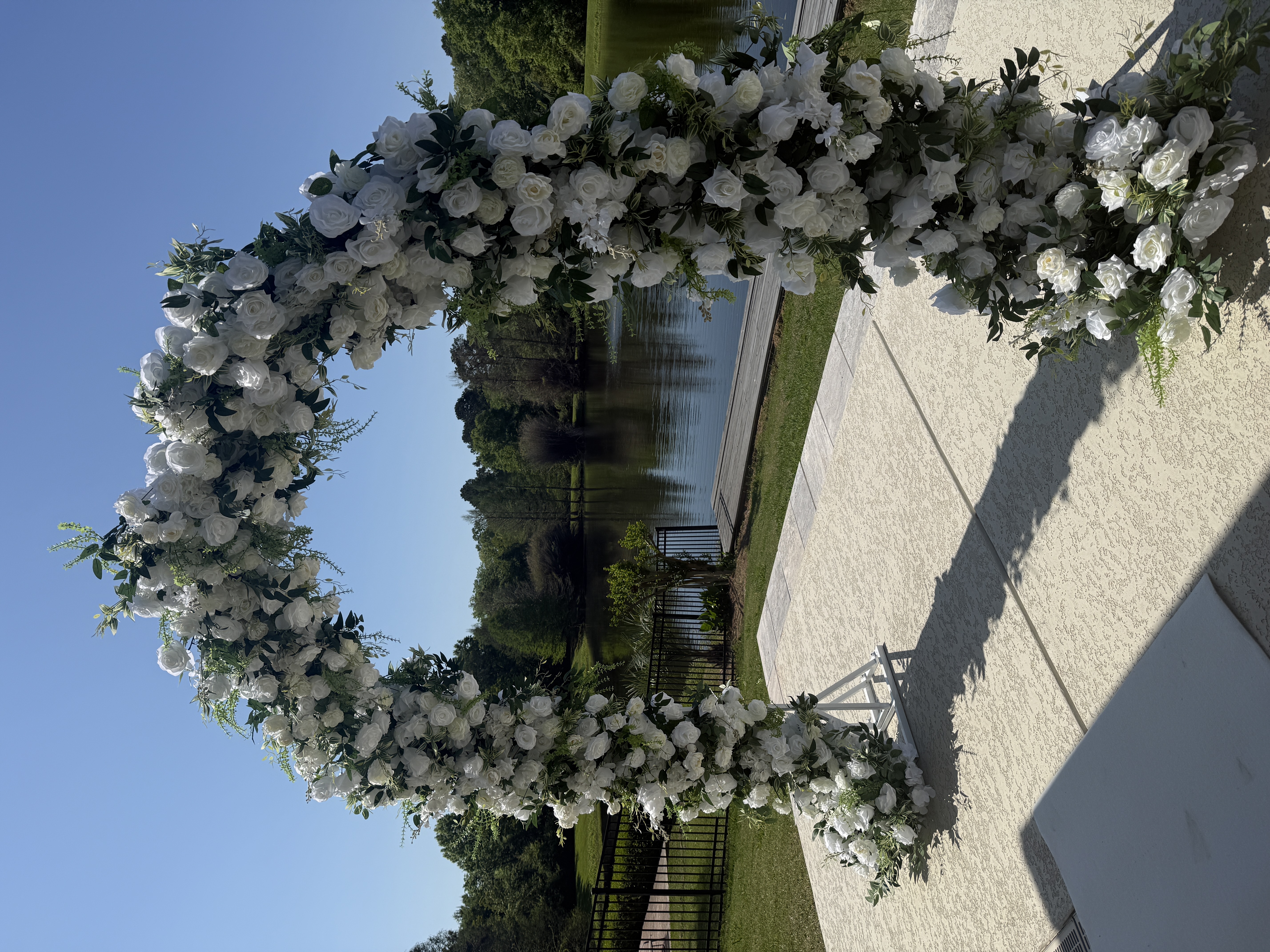 Beautiful floral ceremony arch
